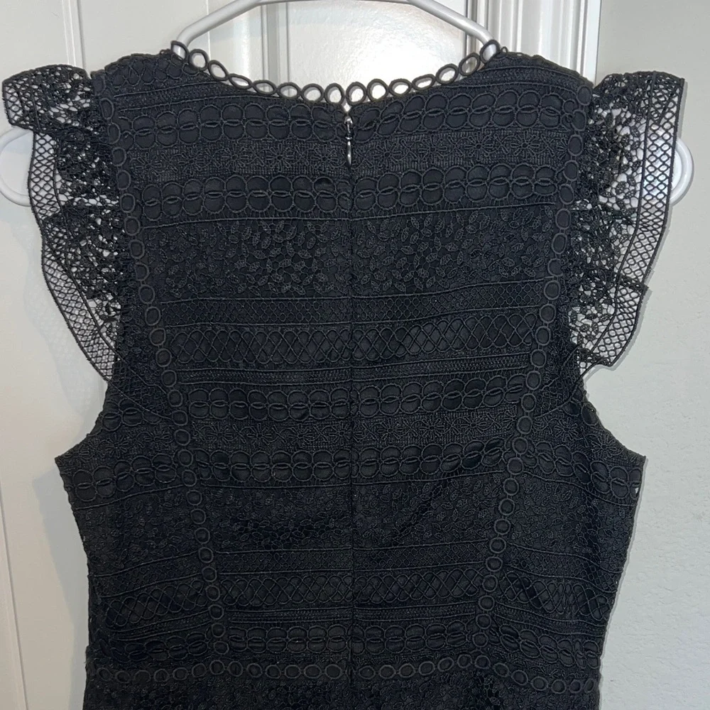 J. Crew Elegant Black Lace Dress